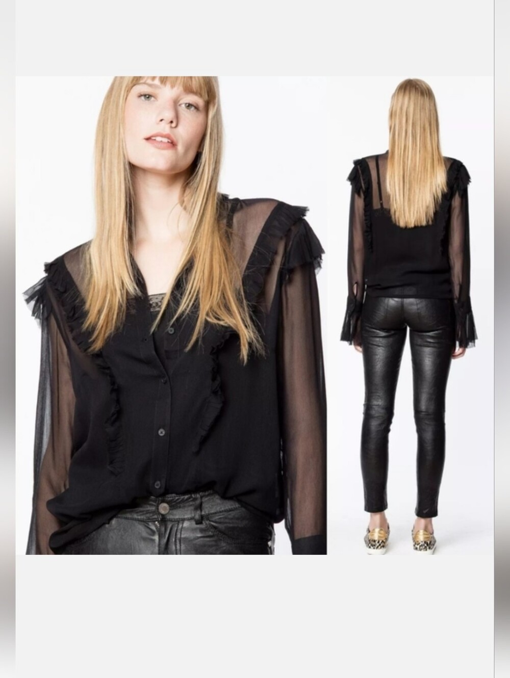 Zadig & Voltaire Tweet Blouse In Black